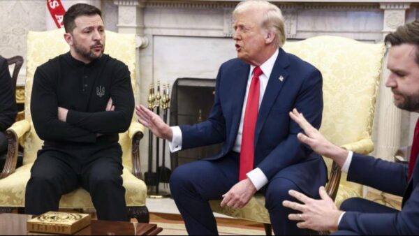 3 white men sat in a beautifully furnished